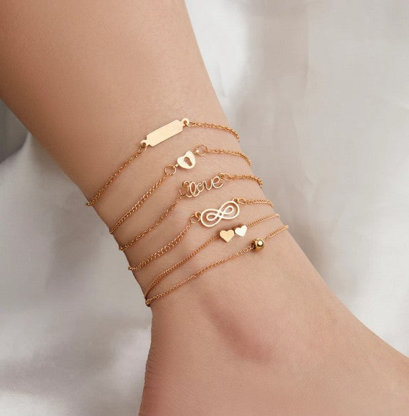 Alphabet Imitation/Artificial Jewellery - Anklet