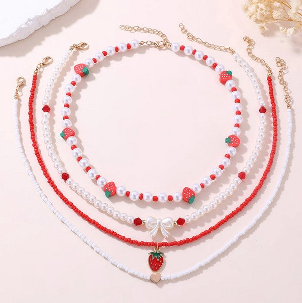 Pearl Artificial Jewellery - Necklace Set