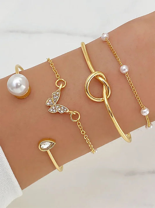 Pearl Bracelet Set