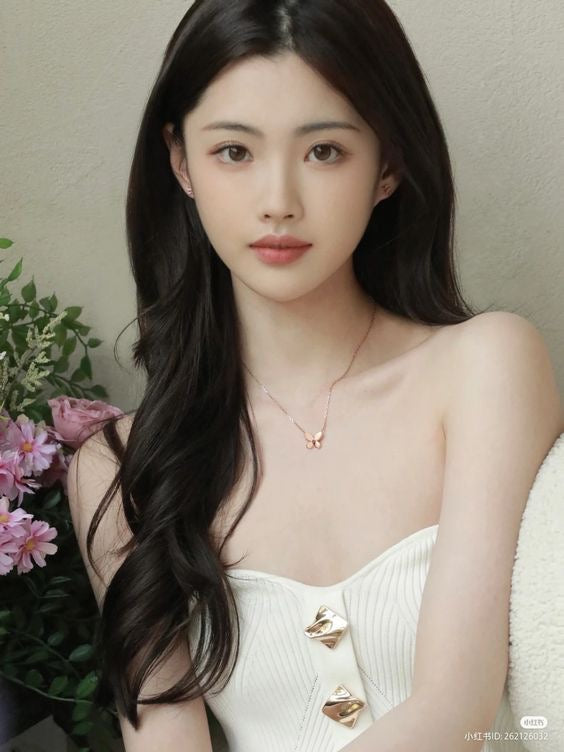 gold butterfly necklace
