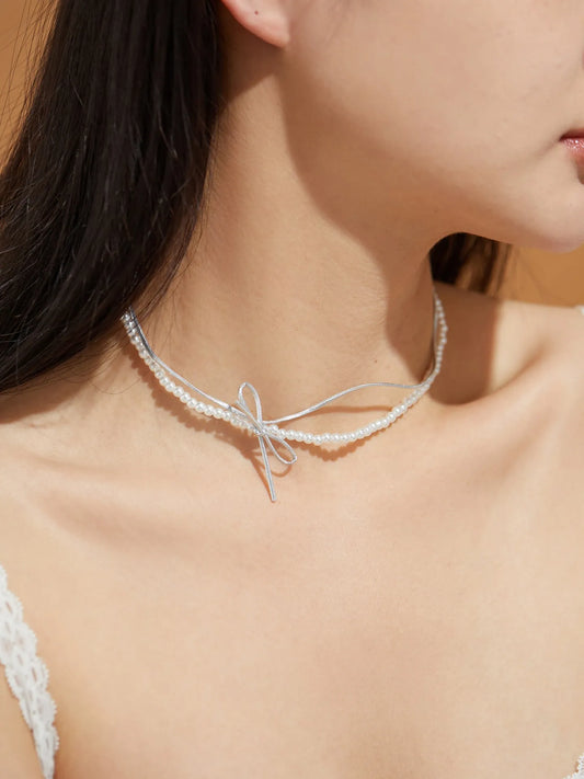 Geometric Artificial Jewellery - Multi-Layer Necklace