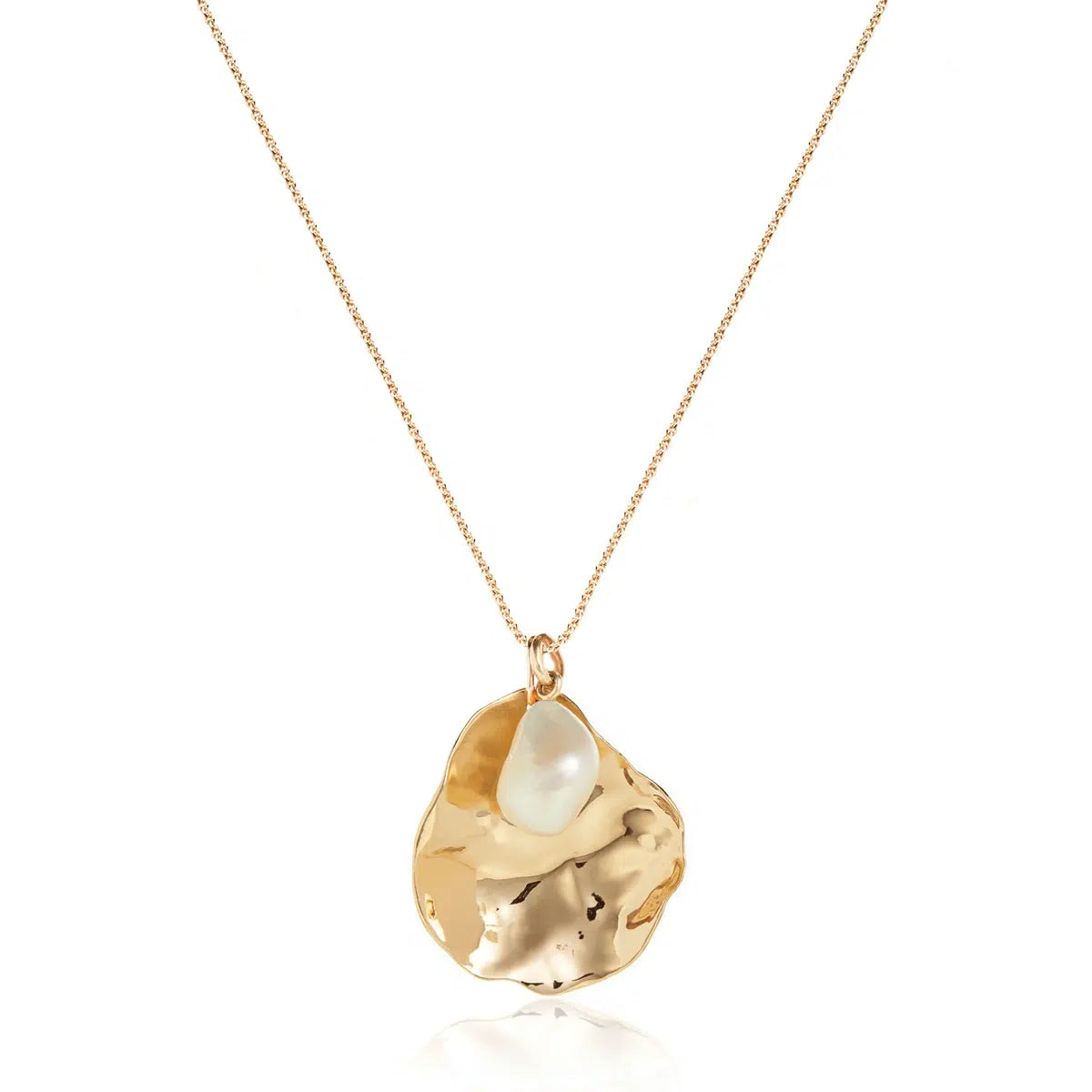 Shell and Pearl Necklace Set