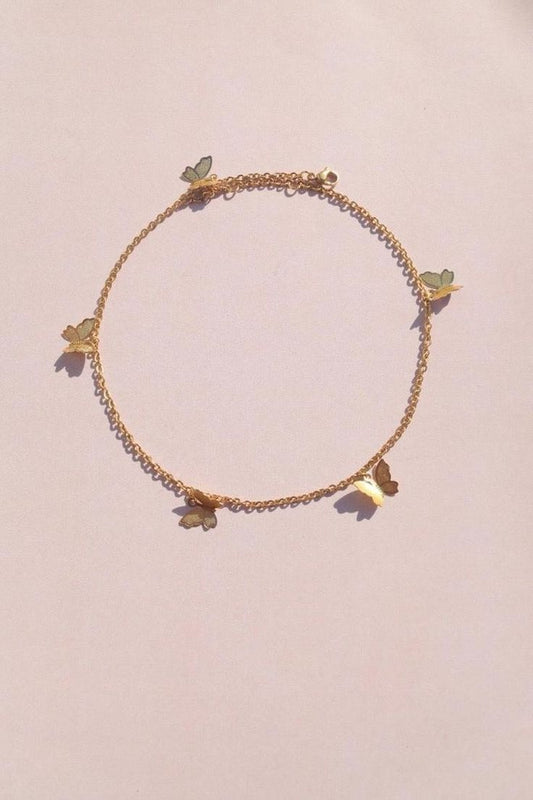 Fashion Jewelry Wholesale Single Layer Butterfly anklet