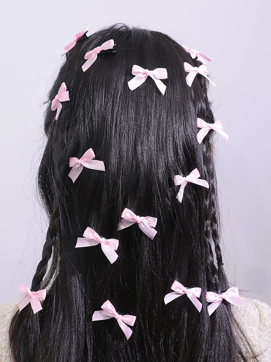 KPOP 12PCS Medium Size Hair Bow Clip