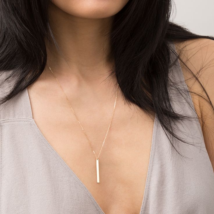 Dainty Bar Necklace