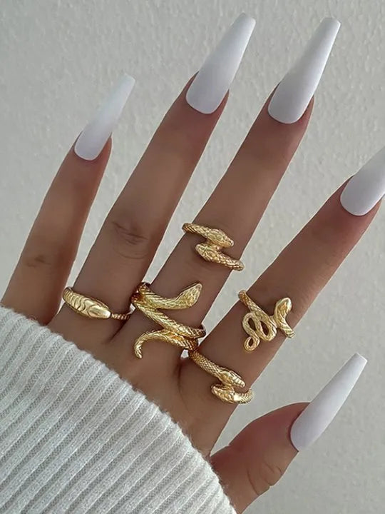 Animal Print Ring Set