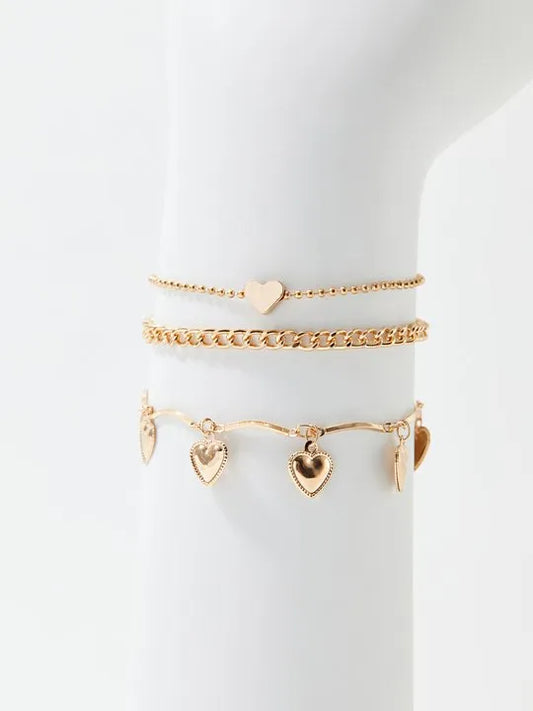 Heart Bracelet Set