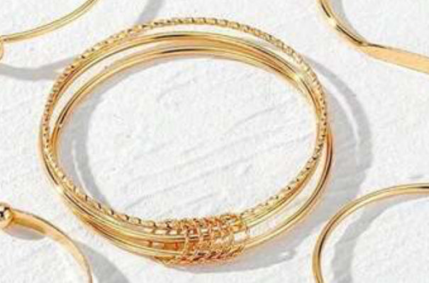 Bracelet Trendy Elegance Charms Non Tarnish Minimalist Textured Boho Jewelry Gift for Women
