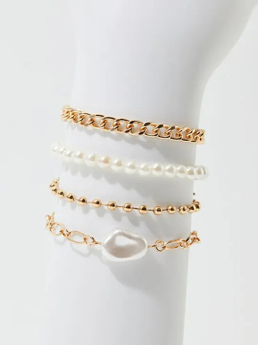 Pearl Bracelet Set