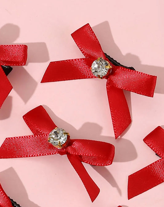 red two bow pin