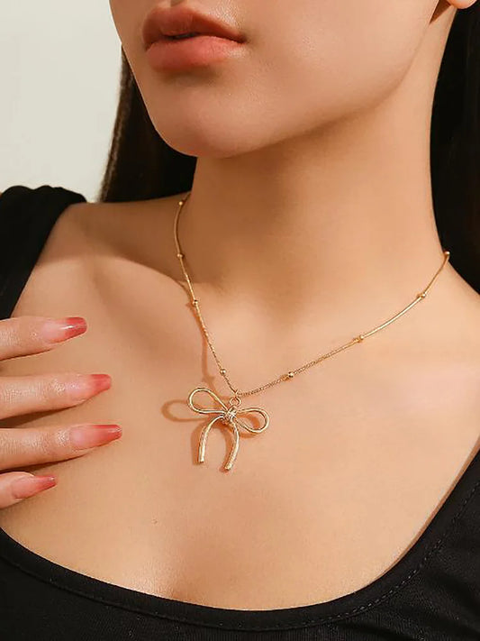 Bow Tie Artificial jewellery - Pendant Necklace