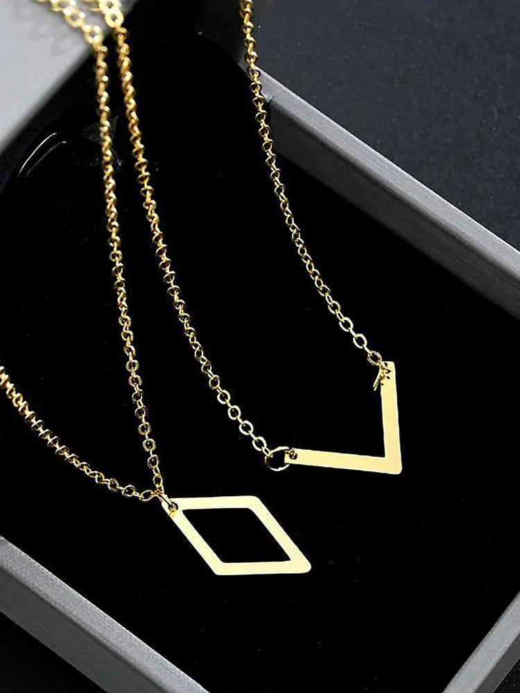 Geometric Artificial Jewellery - Necklace Set