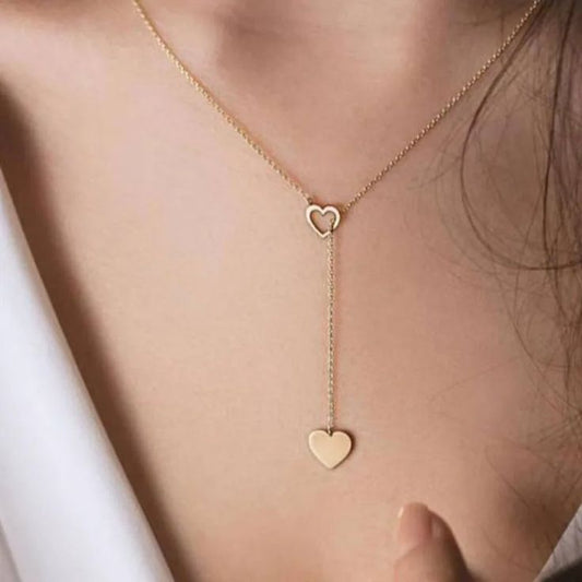 Heart Artificial jewellery - Pendant Necklace Love Letter to Tiny, Dainty Jewelry