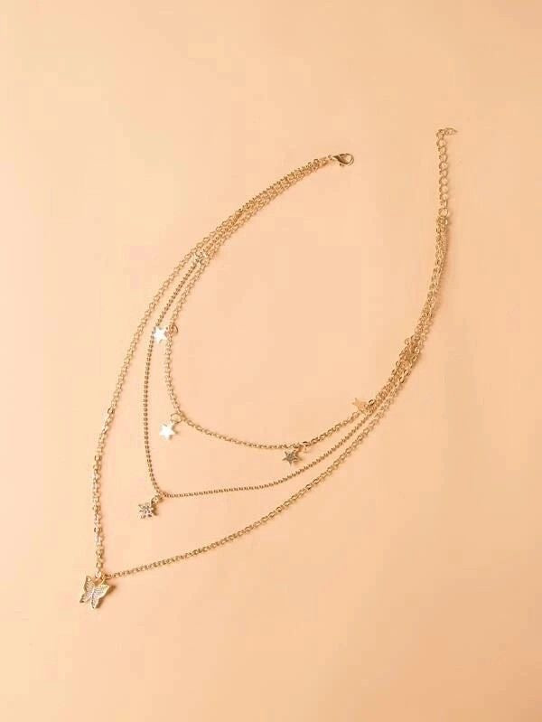 Three layer business necklace