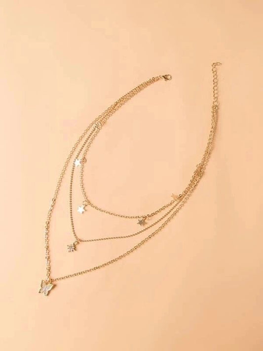 Three layer business necklace