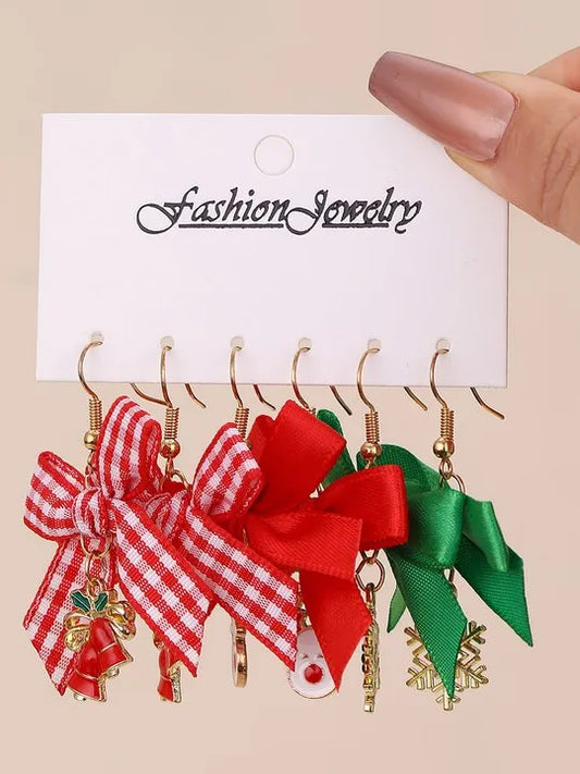 Bow Tie Artificial Jewellery - Earring Set