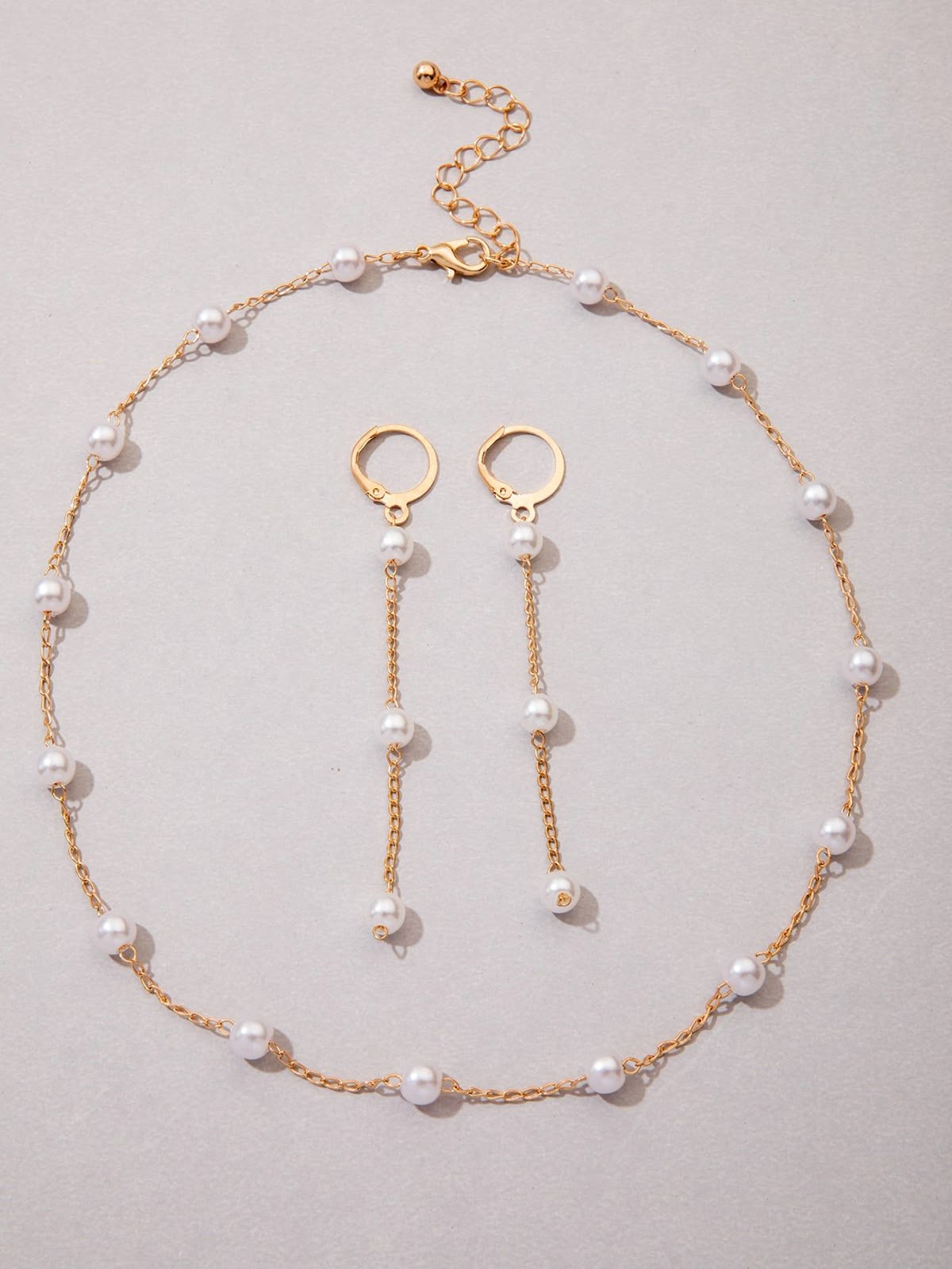 3pcs Faux Pearl Decor Jewelry Se