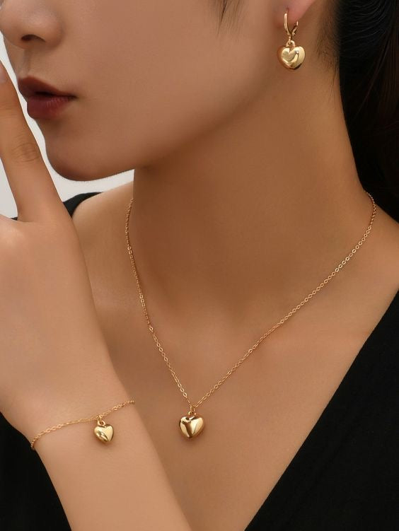 Heart Jewellery set