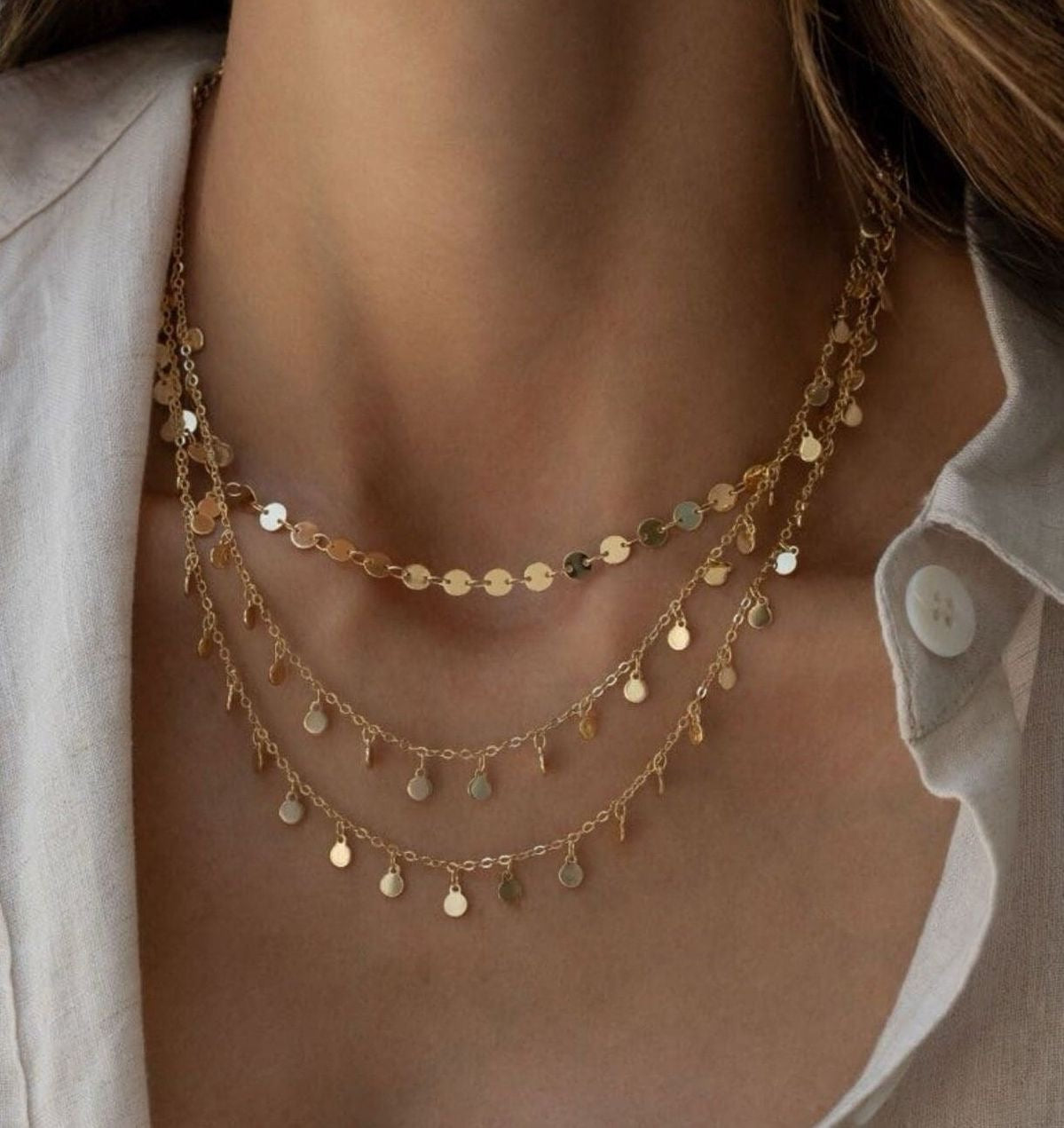 three layers necklace