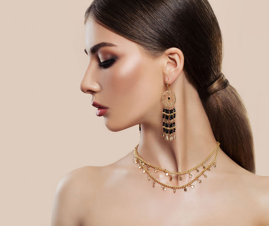 stone  two layer Necklace