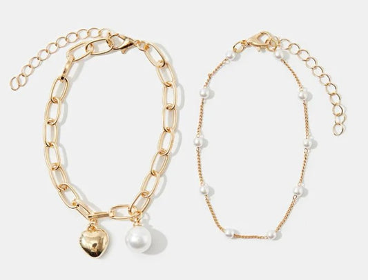 Heart Bracelet Set