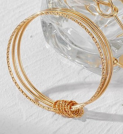 Bracelet Trendy Elegance Charms Non Tarnish Minimalist Textured Boho Jewelry Gift for Women