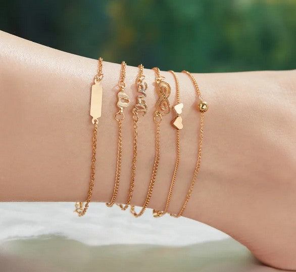 Alphabet Imitation/Artificial Jewellery - Anklet