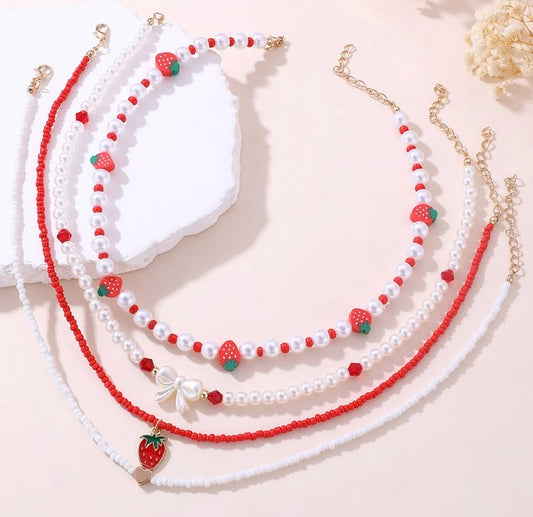 Pearl Artificial Jewellery - Necklace Set