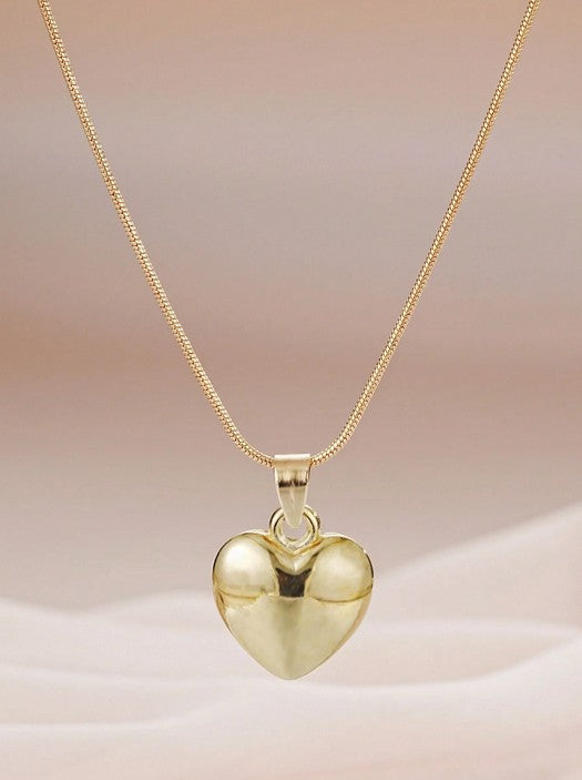 3pcs Fashionable Heart Pendant Decorated Jewelry Set, Christmas Gift Idea For Women's Daily Wear Valentines