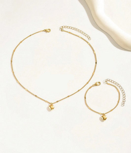 3pics Sets Necklace,Bracelet,Anklet