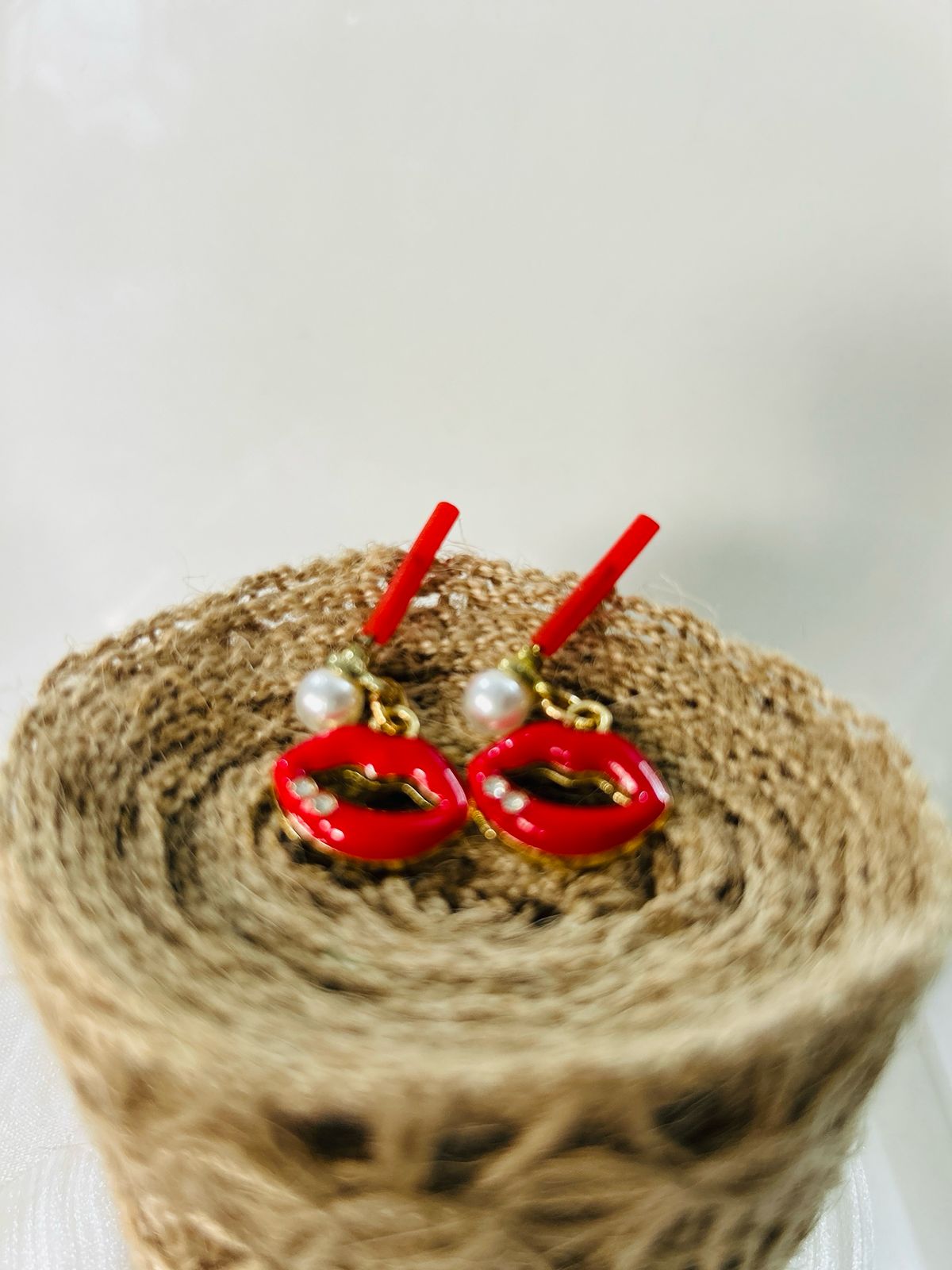 Fashion  Earring, Red, 1 Pair, Kiss Lips Dangle Earring Mouth Drop Earrings for Women Nightclub Hip Hop Jewelry