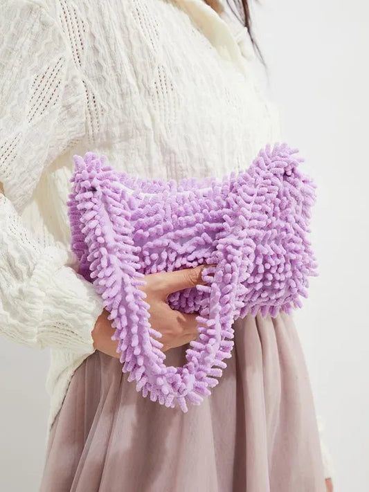 Solid Bucket Shoulder Bag