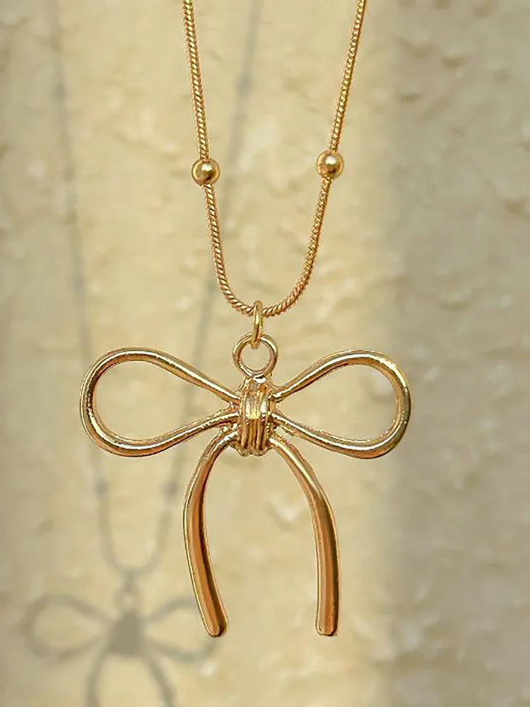Bow Tie Artificial jewellery - Pendant Necklace