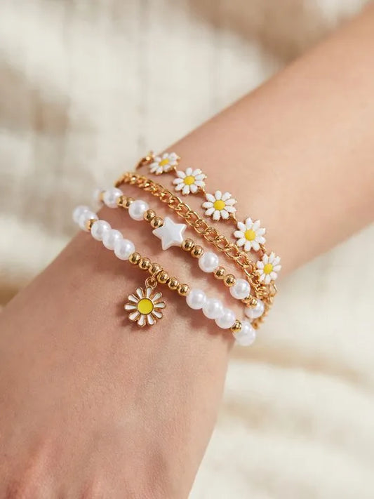 Flowers Bracelet Set