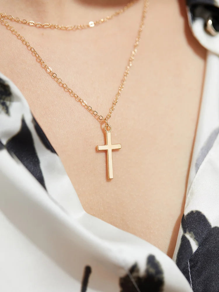 Geometric Artificial Jewellery - Multi-Layer Necklace