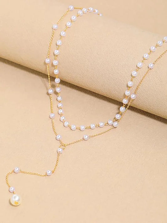 Geometric Artificial Jewellery - Multi-Layer Necklace