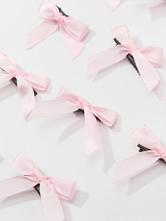 KPOP 12PCS Medium Size Hair Bow Clip