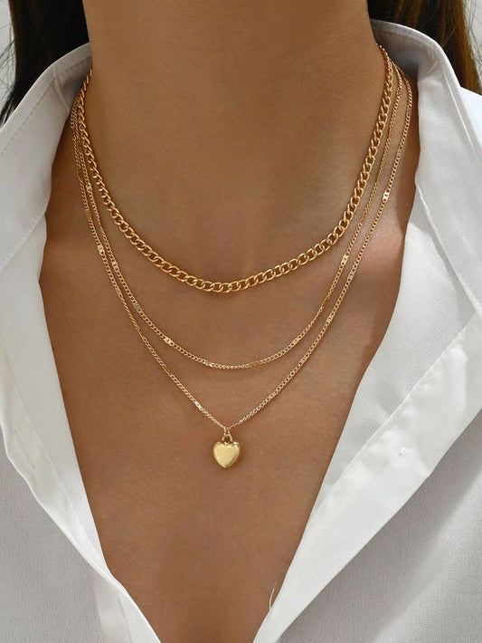 1pc Fashion Love Multi-Layer Necklace